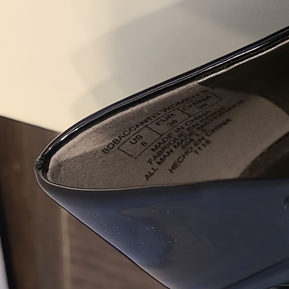 Bandolino - s.8 peep-toe black patent heels - Picture 4 of 10